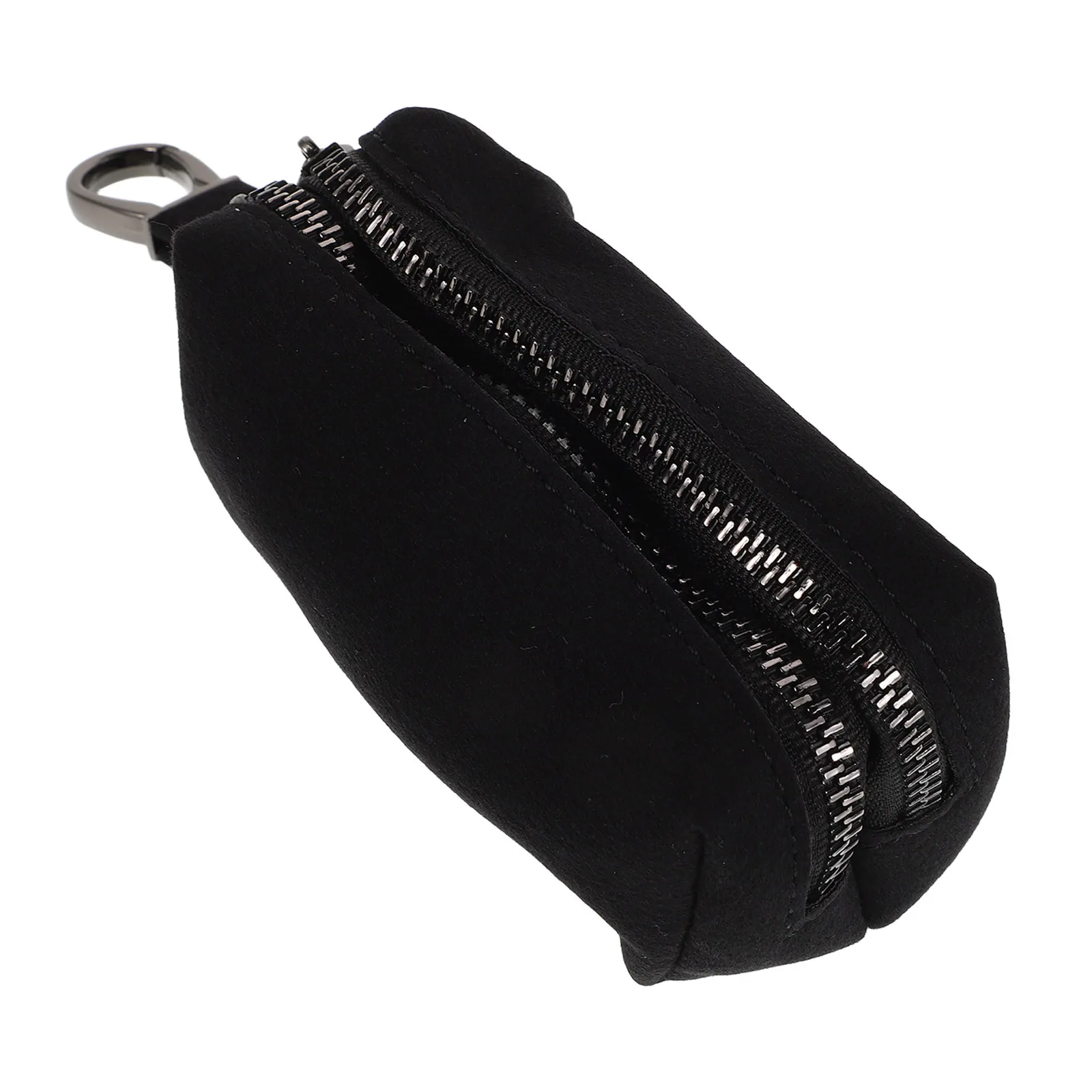 Car Case Capacity Pu Key Fob Pouch Zippered Key Holder For Vehicle Organizer Portable Keychain Wallet Keychain Bag