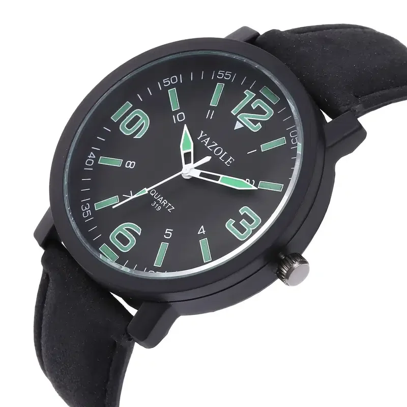 Reloj de pulsera de cuarzo para hombre, cronógrafo deportivo de lujo, de negocios, con fecha y calendario, a la moda