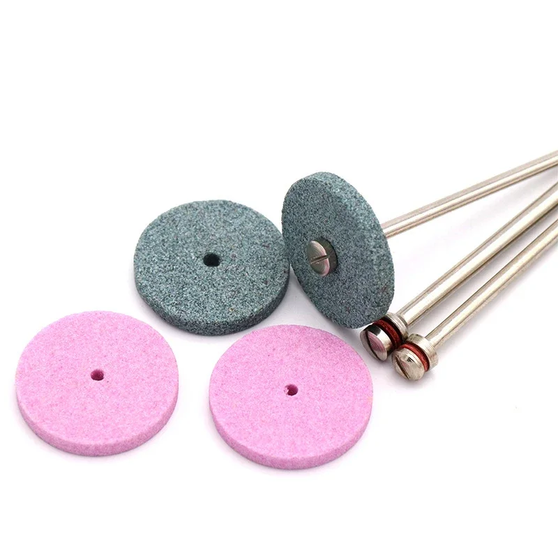 2-12pcs 20mm Mini Drill Grinding Wheel CeramicBuffing Polishing Pad Abrasive Disc 2.35/3mm Shank For Rotary Tool Accessories