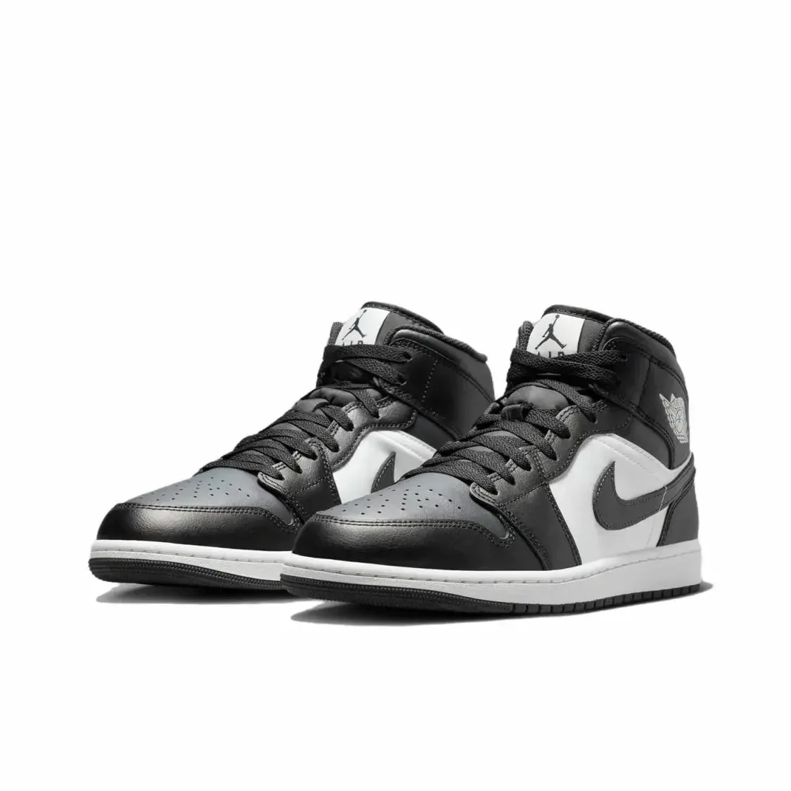 حذاء Nike Air Jordan 1 Cowhide Leather Low Retro Outdoor Classic Retro Low Top للرجال باللونين الأبيض والأسود #1