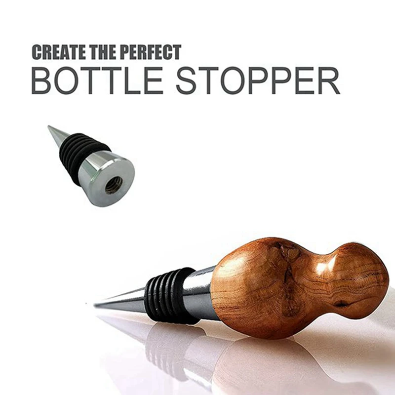 40Pcs Metal Wine And Beverage Bottles Stoppers Wine Bottles Corks Tapered Storage Crafts Art DIY