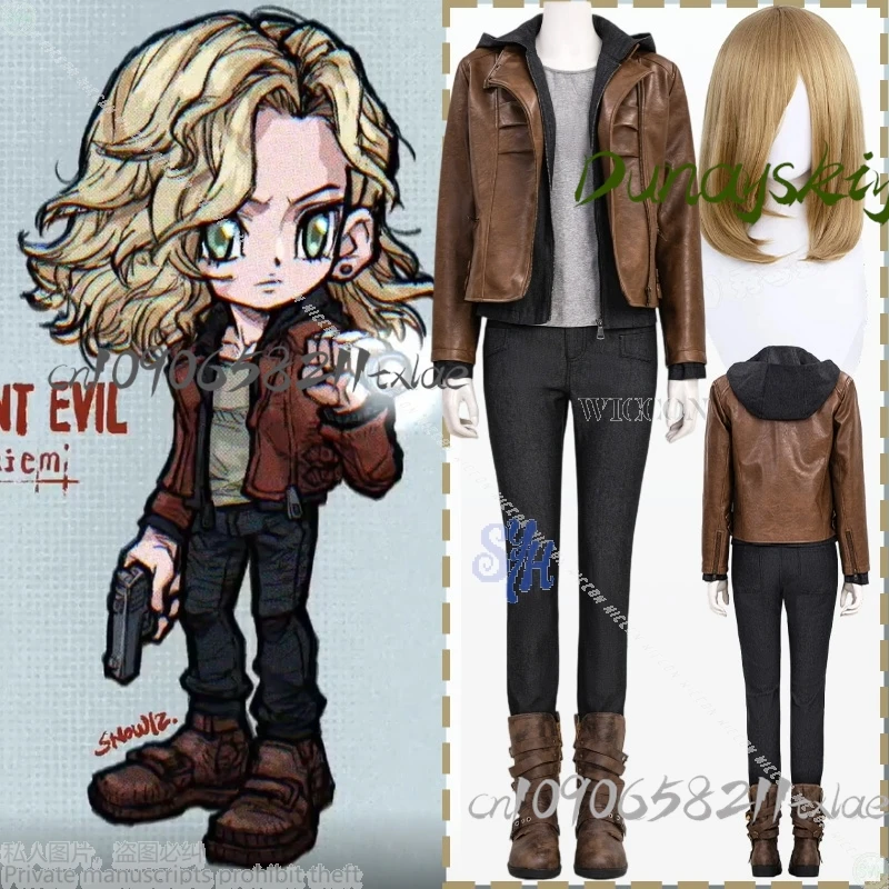 غريس تأثيري لعبة الرعب 9 أنيمي زي الصحراء الشرير السراويل Y2K أحذية ريترو موضة موحدة الباروكات هالوين نشاط الحفلات كوس