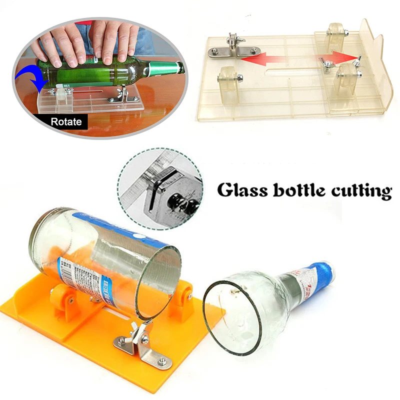 Universal Adjustable DIY Glass Bottle Cutter Sizes Metal Glassbottle Cut Machine Wine Bottles Crafting Decorations Cutting Tool