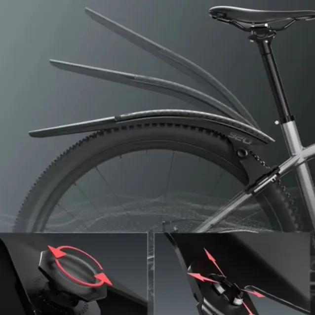 

Комплект быстросъемных широких брызговиков для горного велосипеда 26, 27,5 29 дюймов, расширенный дизайн, регулируемый угол, защита от брызг спереди и сзади