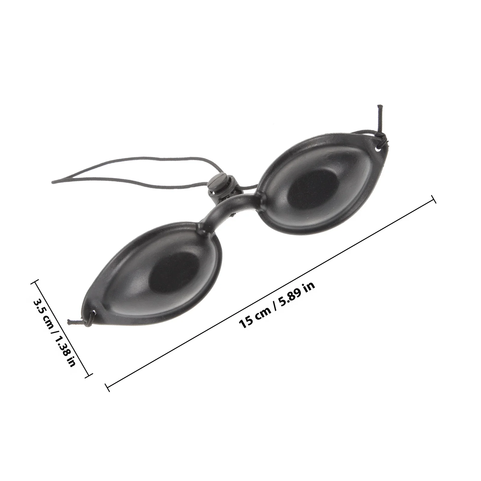 Comfortable Protective Eye Mask Adjustable PVC Eye Protection Mask for Eyebrow Shaping and Tanning Goggles No Lines