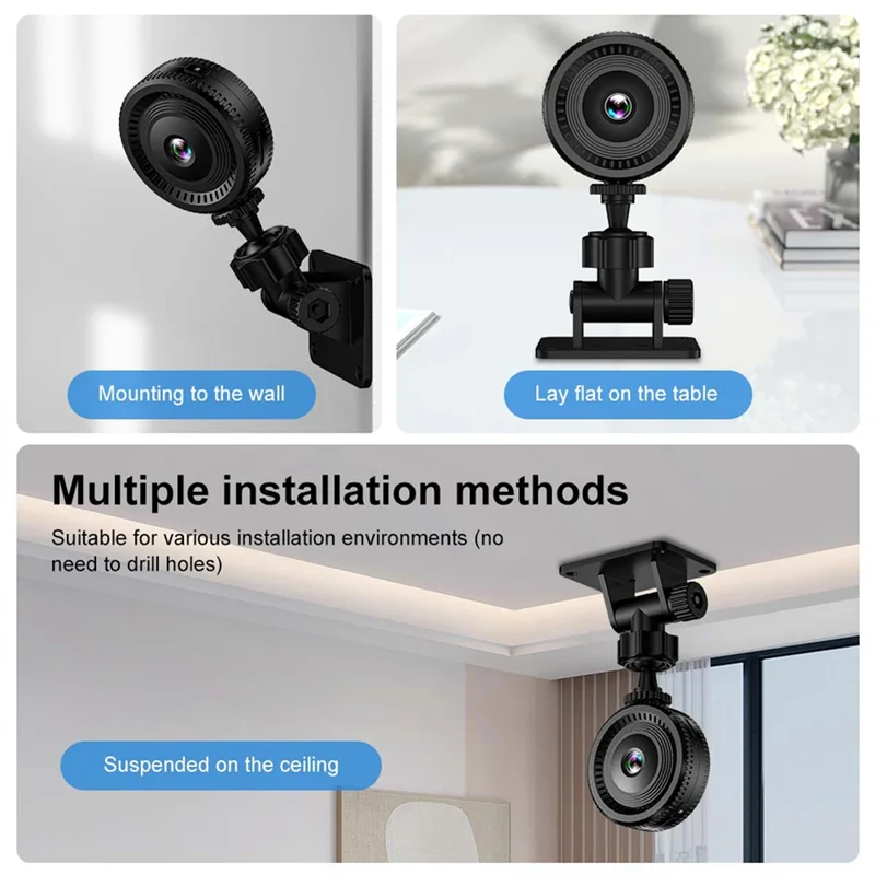 BOFF C8 1920X1080 HD 무선 와이파이 미니 디지털 카메라 야간 투시경 앱 제어 가정용 보안 카메라 레코더 32GB 추가