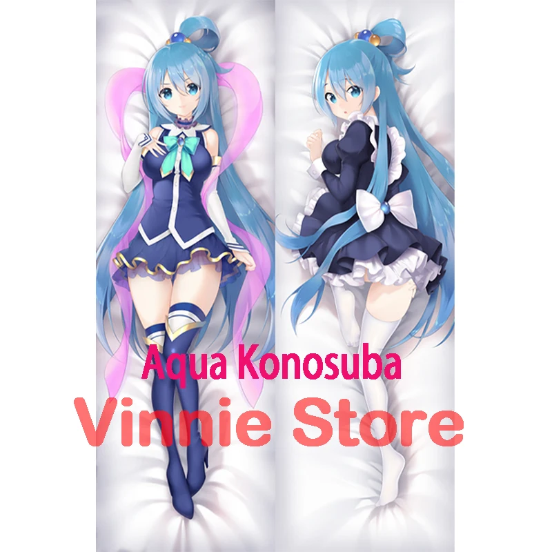 Dakimakura anime Aqua Konosuba  Double-sided Print Life-size body pillows cover Adult