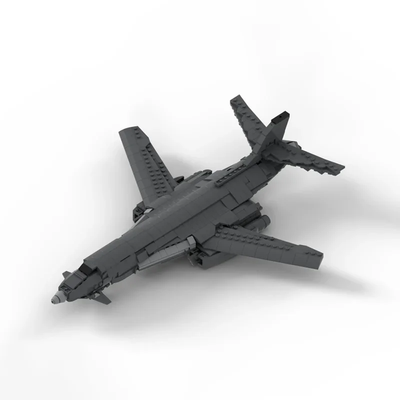 Military Series Moc Building Blocks B1 Lancer Bomber Model Technology Bricks DIY Assembly Airplane Toys For