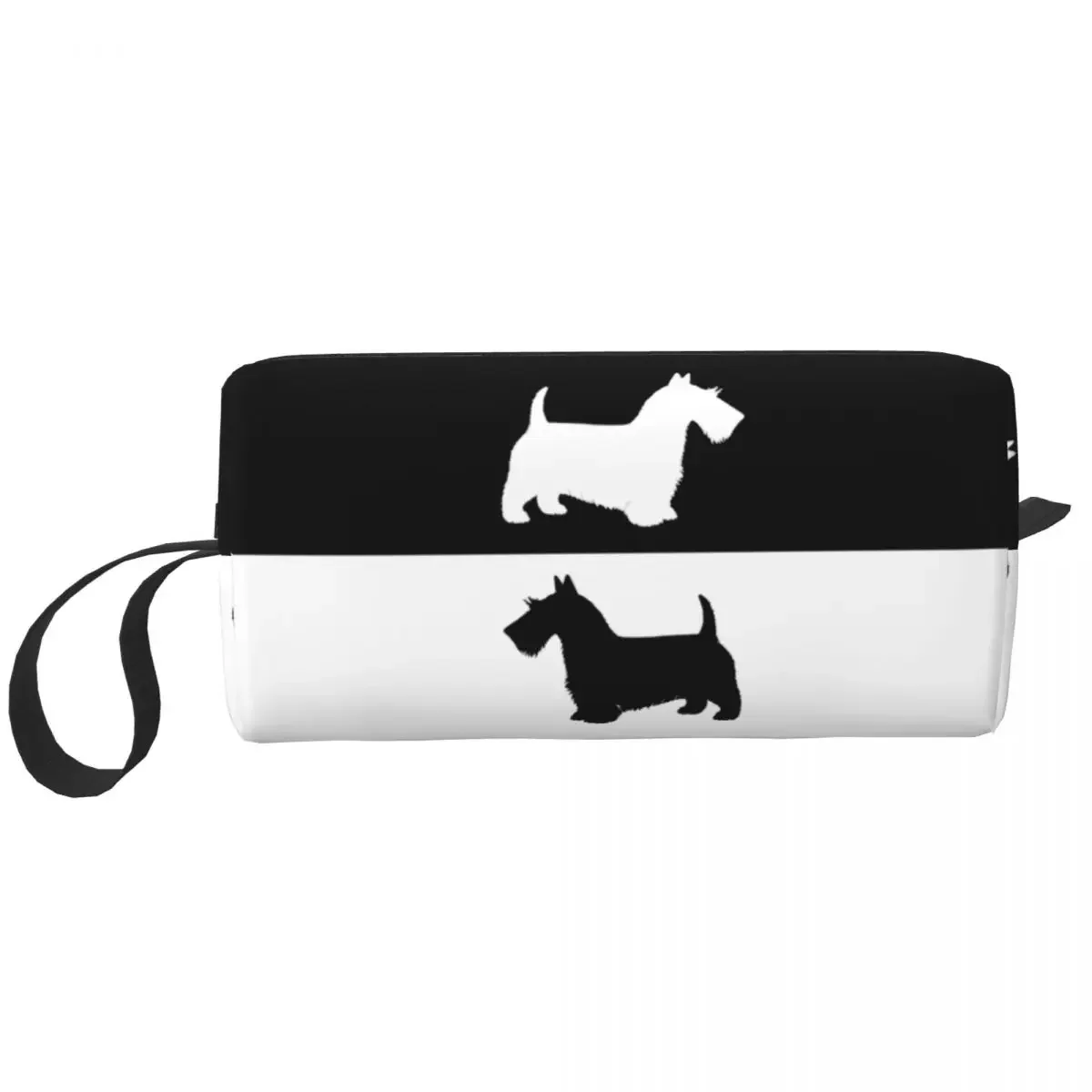 Scottish Terrier Cosmetic Bag Women Kawaii Big Capacity Scottie Dog Makeup Case Beauty Storage Toiletry Bags