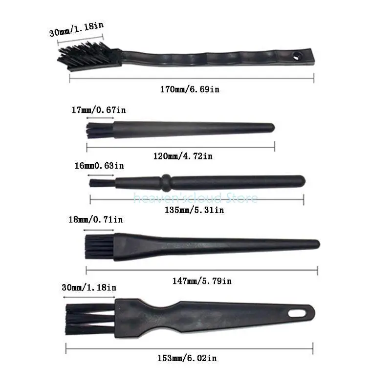 

Y88b Пластиковая круглая ручка лабораторная очистка Antistatic ESD щетки для мобильных телефона Клавиатура планшет PCB BGA 8x