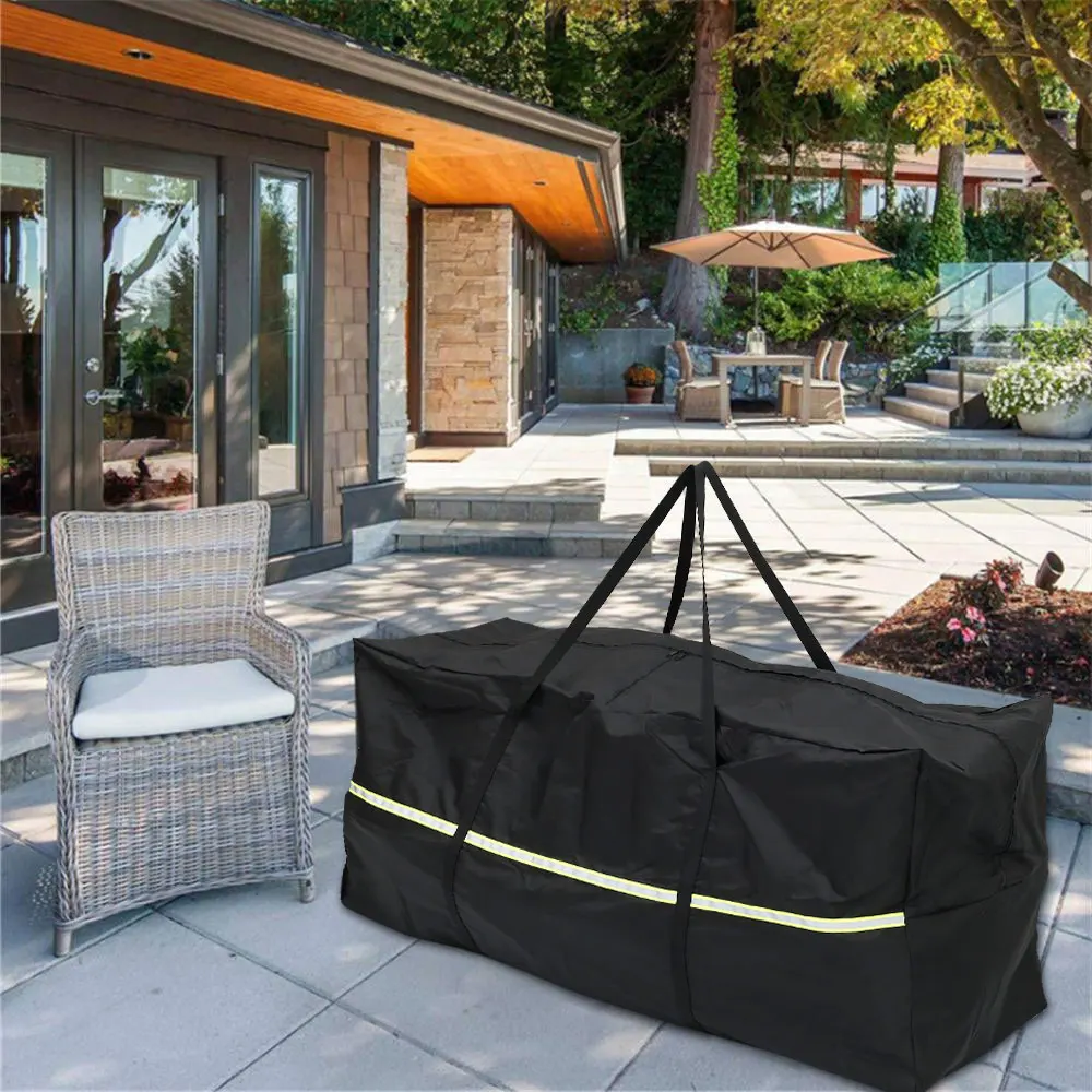 Multi-function Outdoor Furniture Storage Bag Waterproof Anti-UV Christmas Trees Storage Bag Cushion Storage Bag Protective Cover