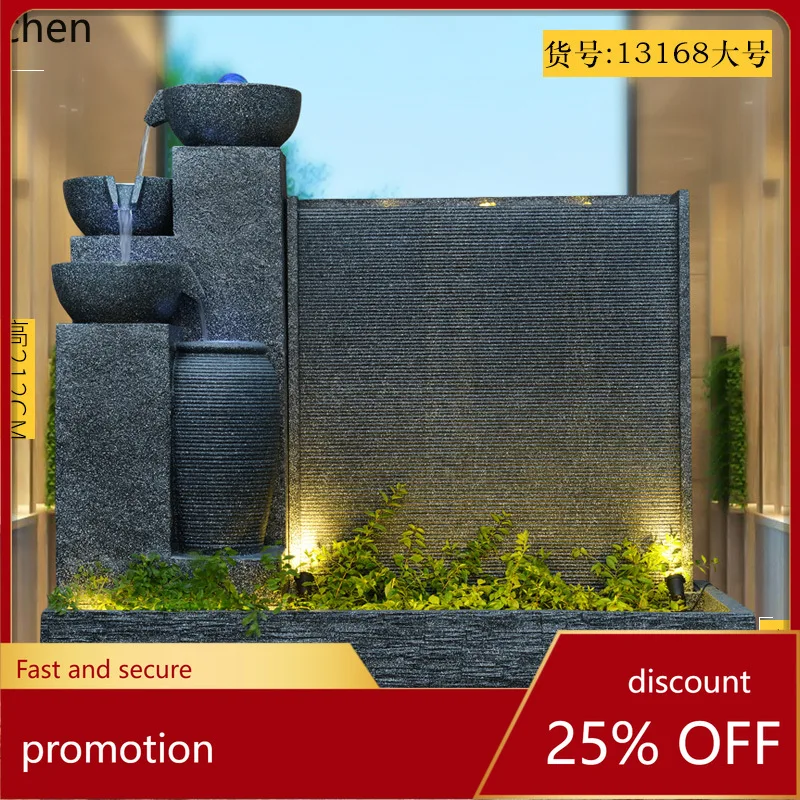 CZ Rockery Curtain Wall Water Wall Wealth-Attracting Villa Courtyard Fish Pond Landscaping Decorative Ornament
