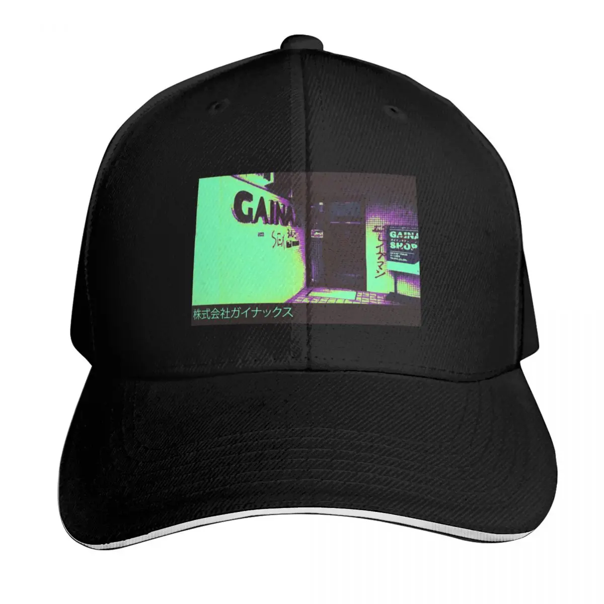 Gainax Graffiti Vandalism Baseball Cap Summer Beach Travel Streetwear Hip Hop Trendy Vintage Retro Embroidered