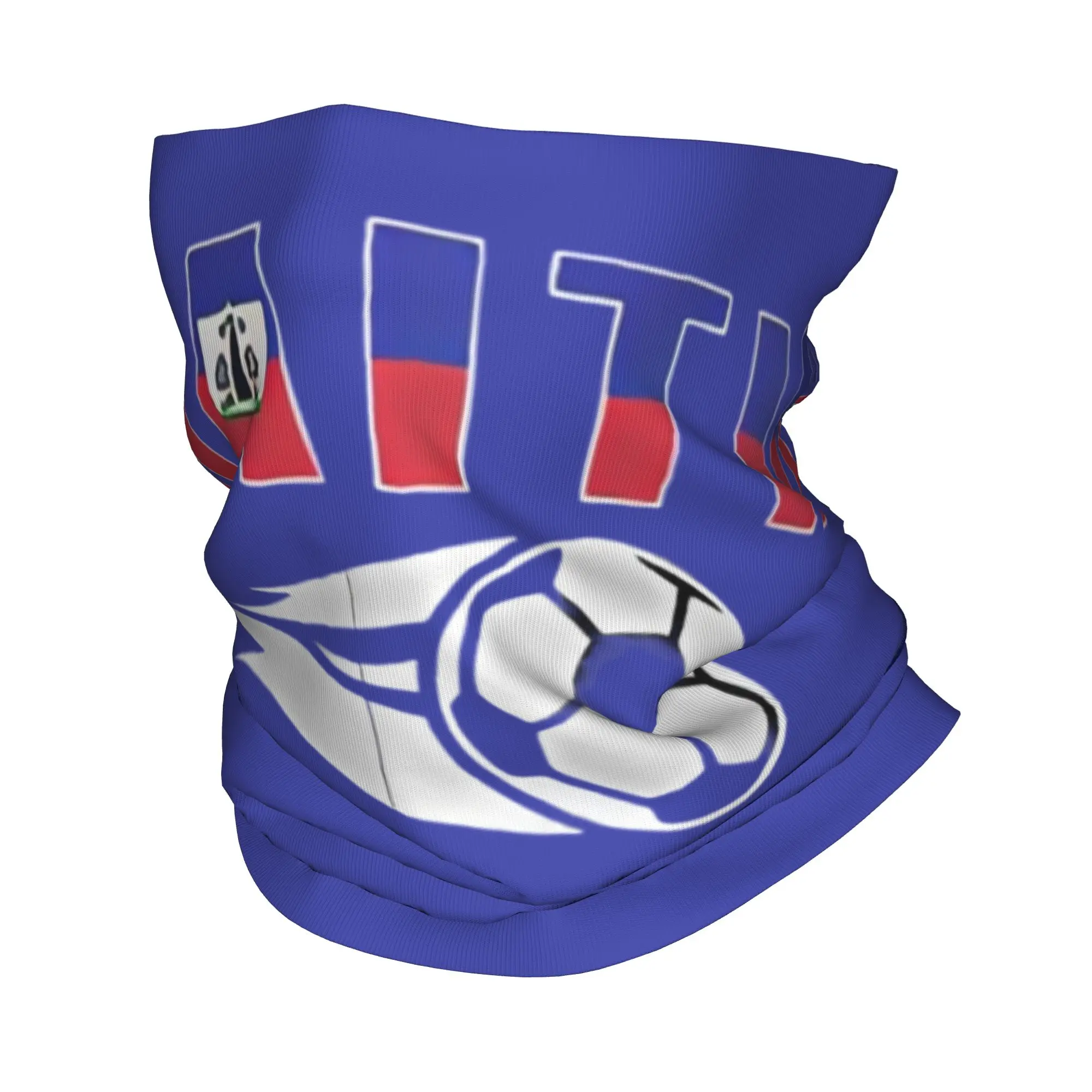 Haiti Flag Haitian Soccer Bandana  Fashion Punk Bicycle Mask Riding Fishing UV Protection Balaclava Soft Warm Face Cover Mask