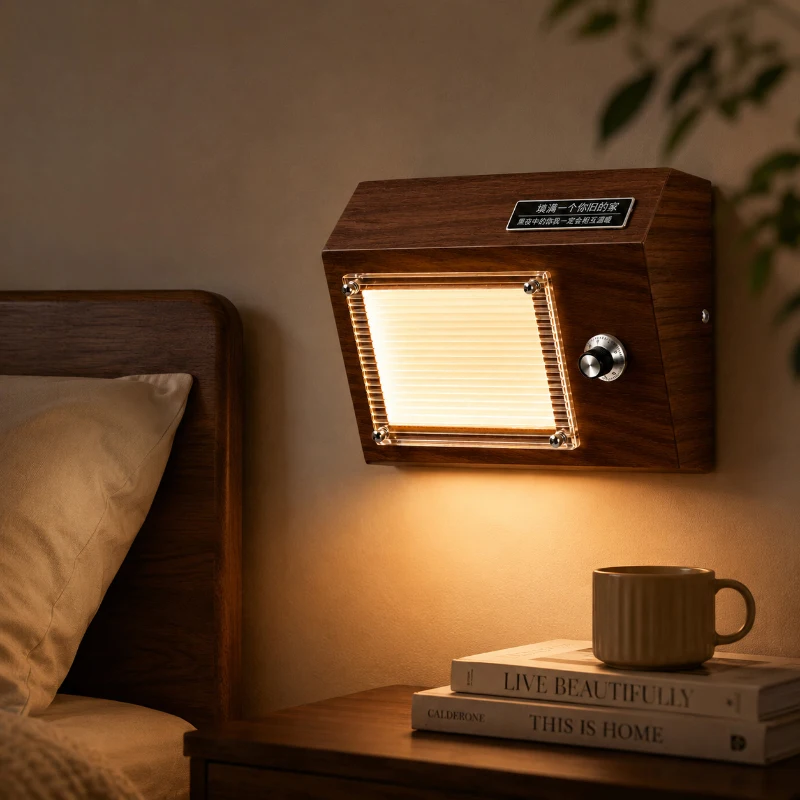 Creative LED Wall Lamp Green Red Metal Plug For Indoor Bedroom Bedside Sconce Vintage With Switch Light Fixtures