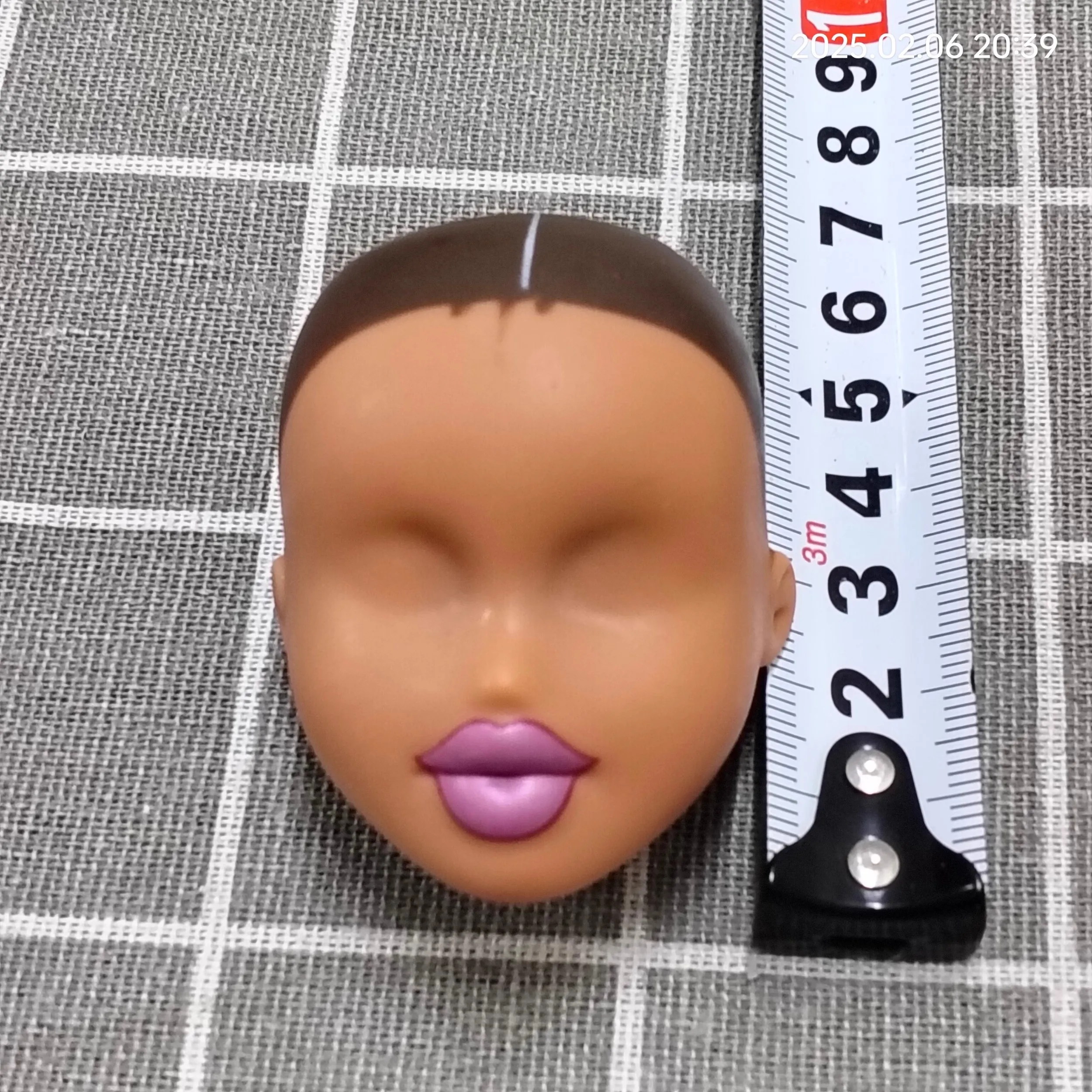 original  doll with only head cute bartz black white 27cm dongcheng