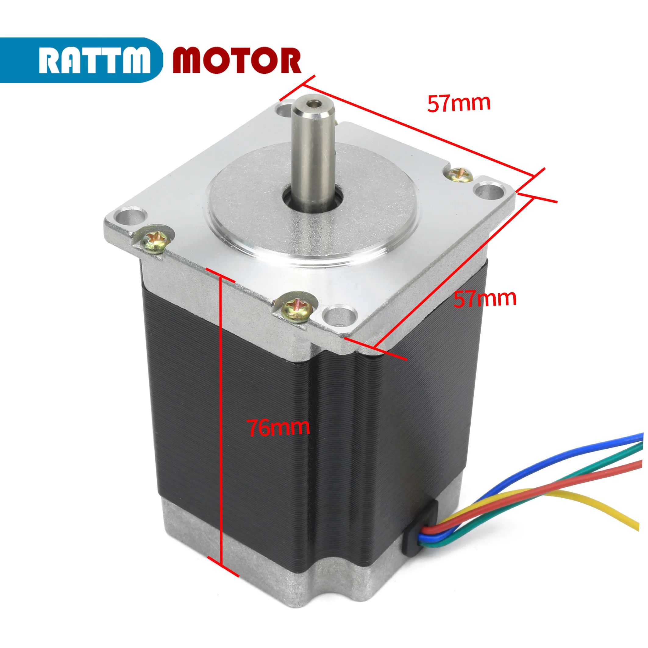 Imagem -04 - Nema 23 Motor de Passo 23 Motor de Passo 76 mm 270oz-in Pcs Pcs Pcs Pcs eu Stock