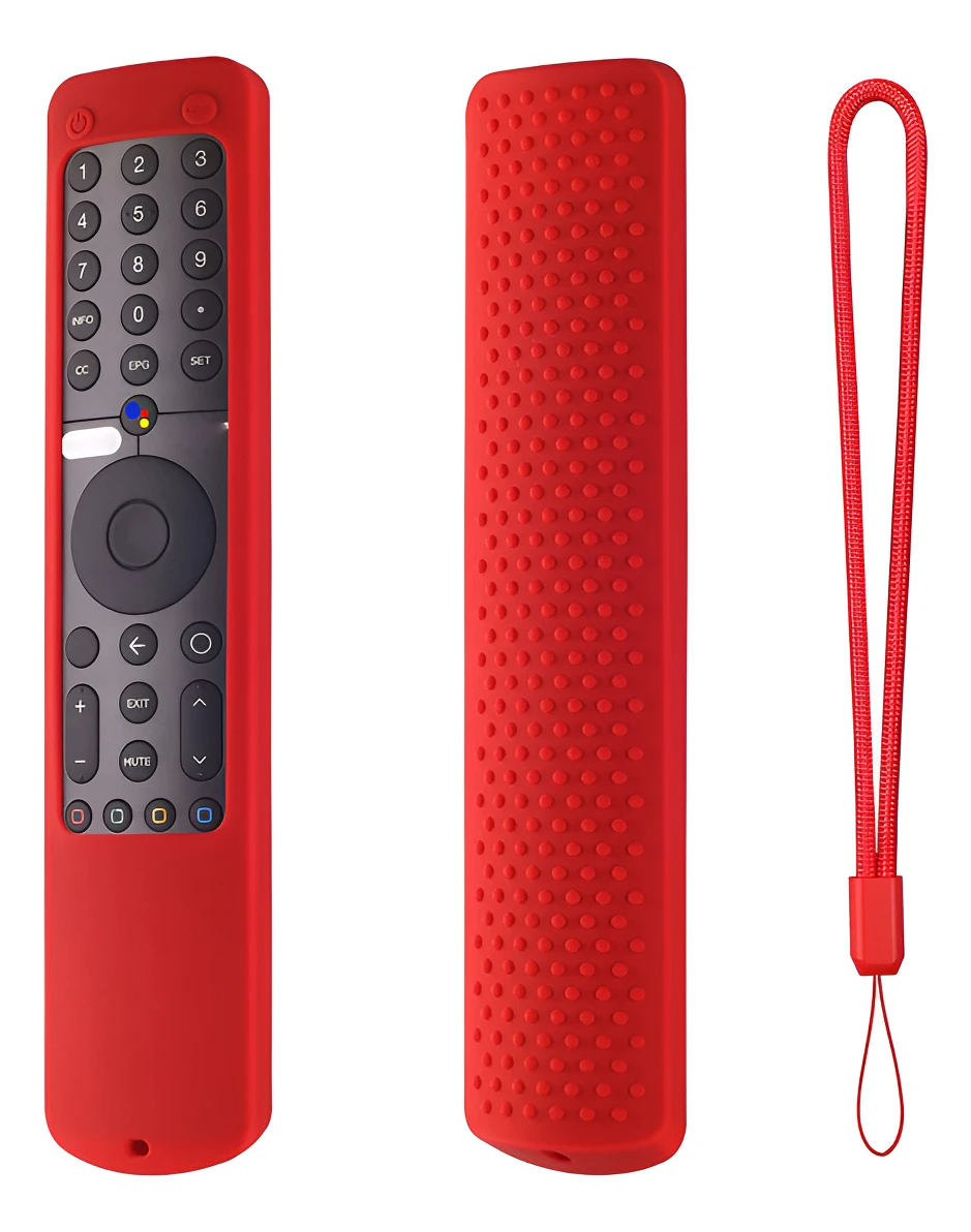 Silicone Remote Case Soft Shockproof and Scratch-Resistant Protective Cover for Xiaomi TV XMPM-19 P1/P1E/Q1/Max 86/A2 and Mi Box