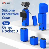 Silicone Cover for dji Osmo Pocket 3 Anti-Scratch Gimbal Camera Handle Soft Lens Protective Case for dji Osmo Pocket 3 Accessory