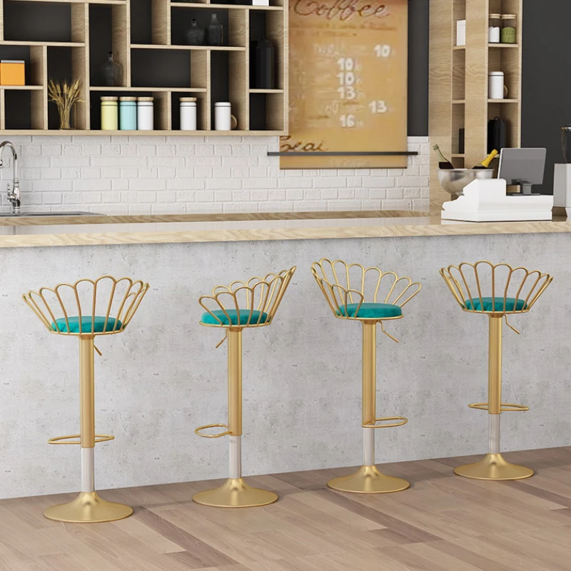 

Minimalistic High Modern Bar Chairs Lounge European Comfortable Bar Chairs Design Adjustable Chaises Salle Manger Accessories