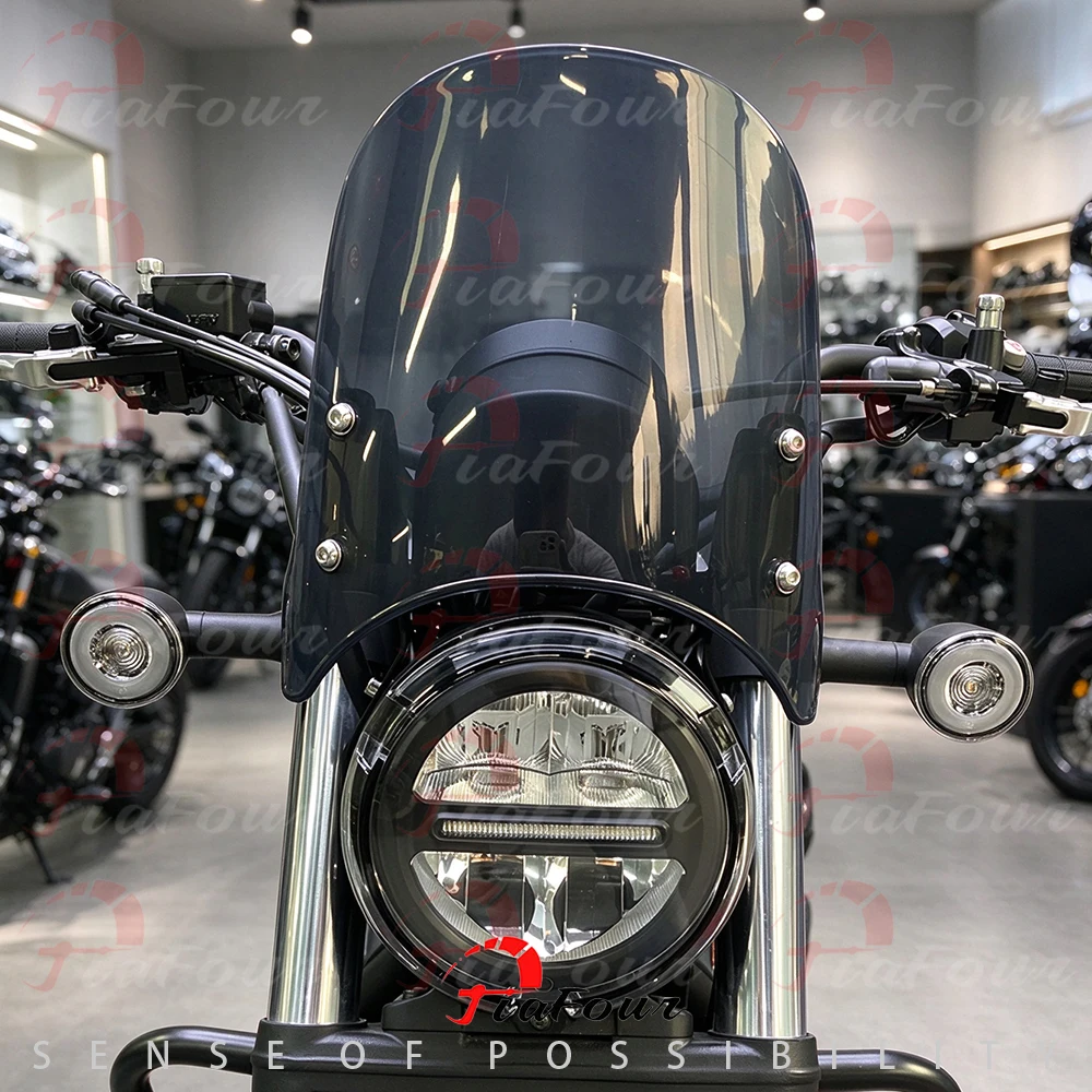 Motorcycle Windshield Windscreen Wind Shield Visor Deflector Kit For CL250 CL300 CL 500 Rebel 250 300 500 1100 CMX 250 CM1100