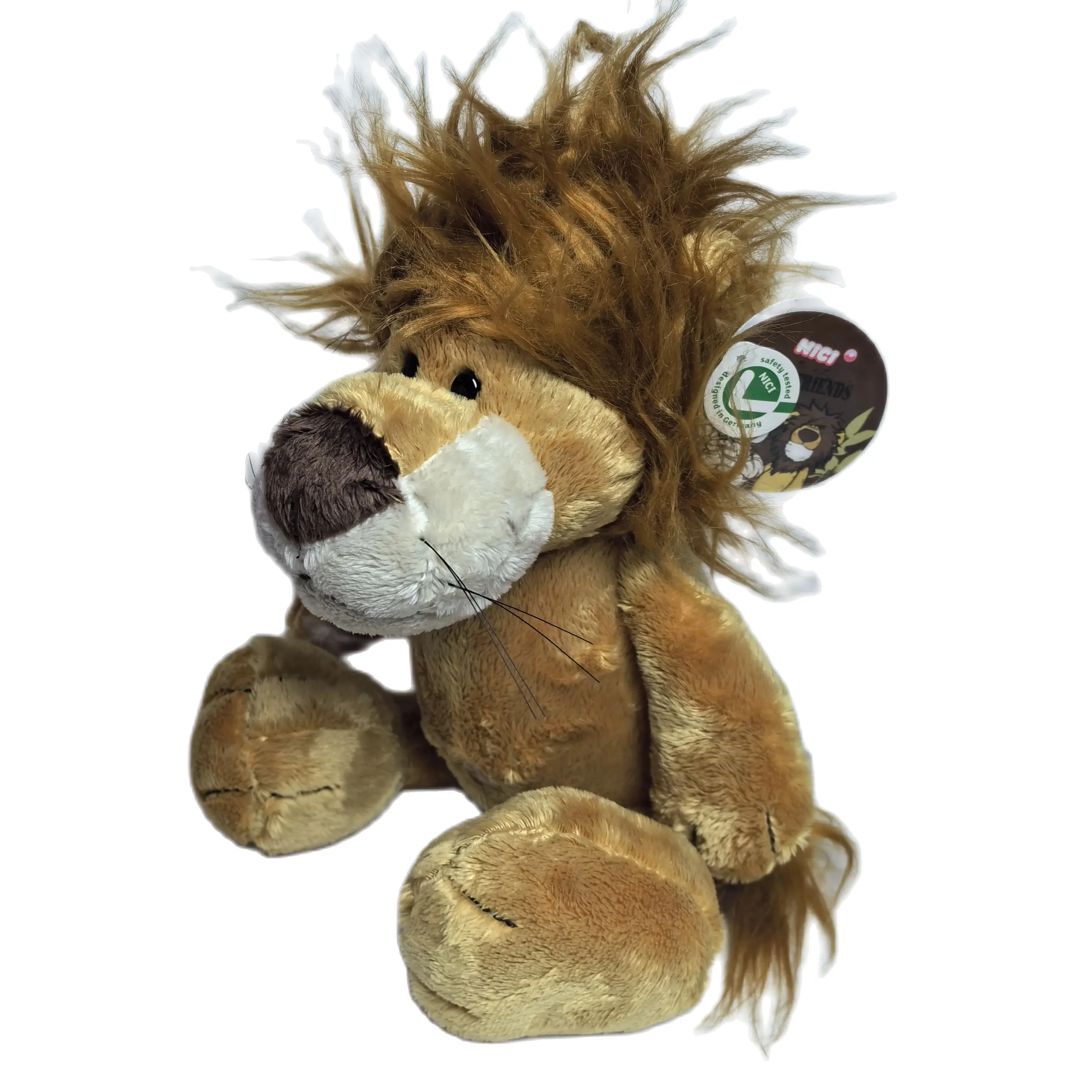 Rei das bestas da pradaria Leão Brinquedos de pelúcia, boneca Animal Huggable para crianças, presente de Natal e aniversário para crianças, decoração do lar, 35cm