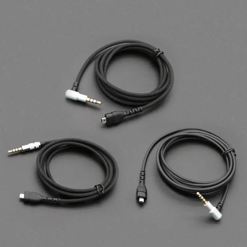 

Nylon Braided Earphone Cable for SteelSeries Arctis 3 5 7 9X Headphone 67JA