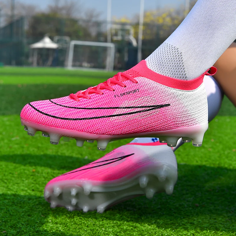 

Новые мужские футбольные бутсы, ультралегкие, горячая распродажа, женские кроссовки для матчей FG, уличные футбольные бутсы унисекс, высококачественные профессиональные.