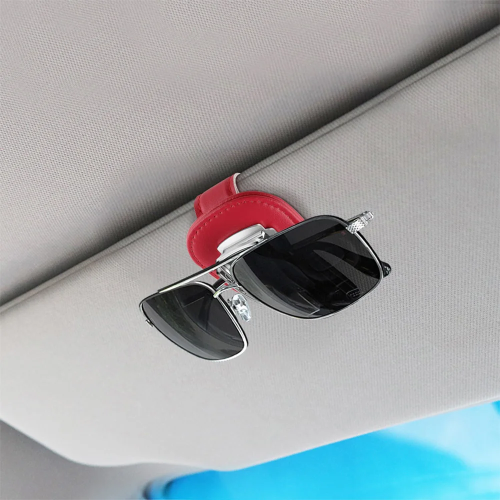 Car Glasses Holder Sun Visor Sunglasses Clip Eyeglasses Hanger Organizer For Mazda 2 3 5 6 7 323 626 RX7 RX8 MX3 MX5 Axela Atenz