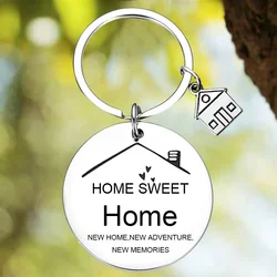 New New Home Keychain Pendant First Home Gift New House Key Chain Housewarming Realtor Closing Gifts
