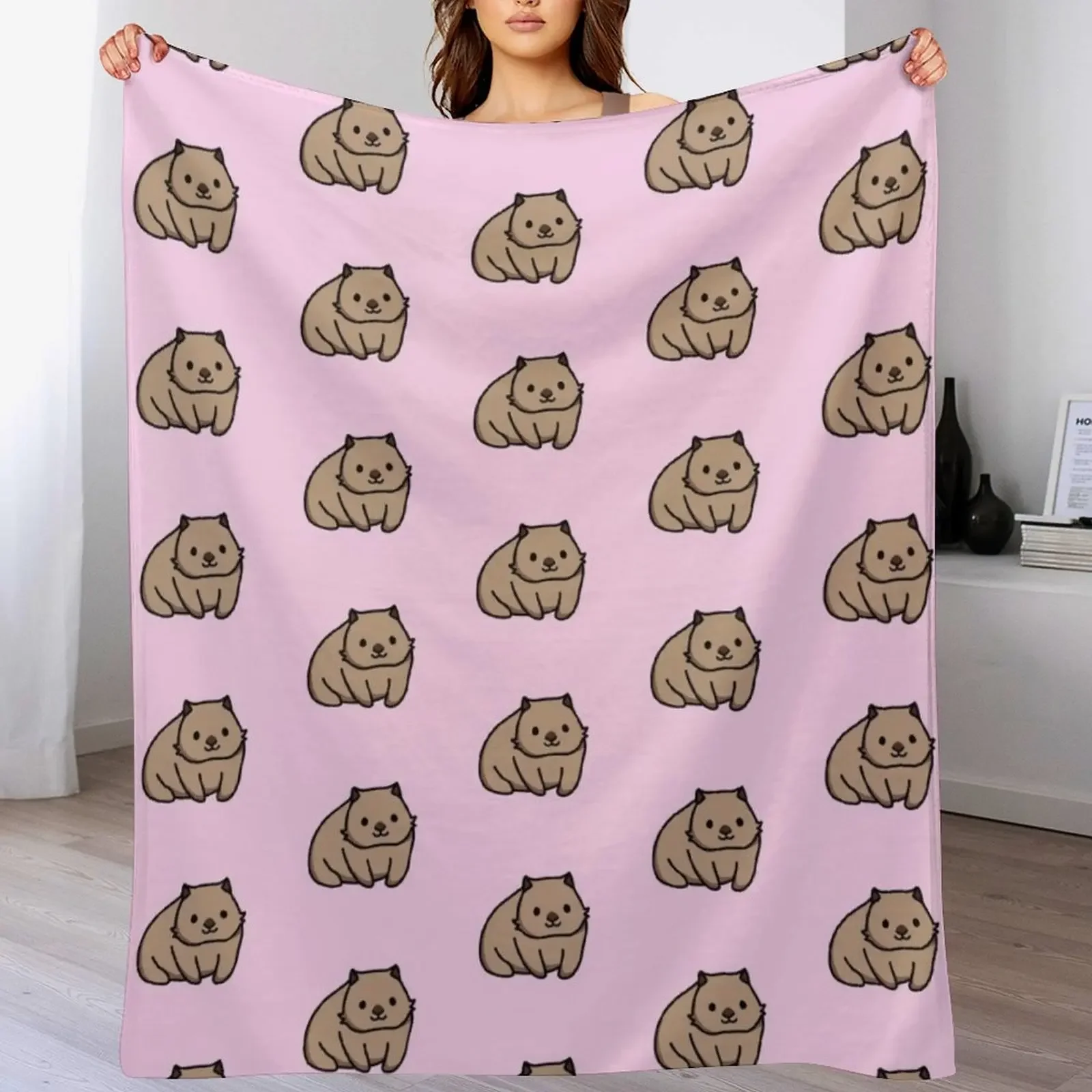 

Wombat Throw Blanket For Baby Winter beds Baby manga Blankets