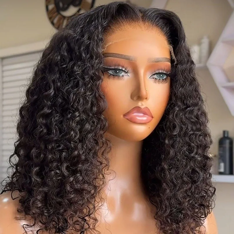 

New makeup female model head, black complexion wig head mold, double shoulder earrings, necklace bracket.