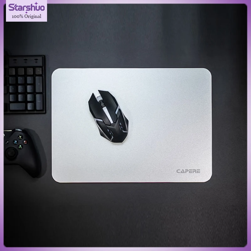 

CAPERE Waterproof Metal Aluminum Gaming Mouse Pad Smooth and Wear-Resistant 450x400x4mm / 350x250x4mm