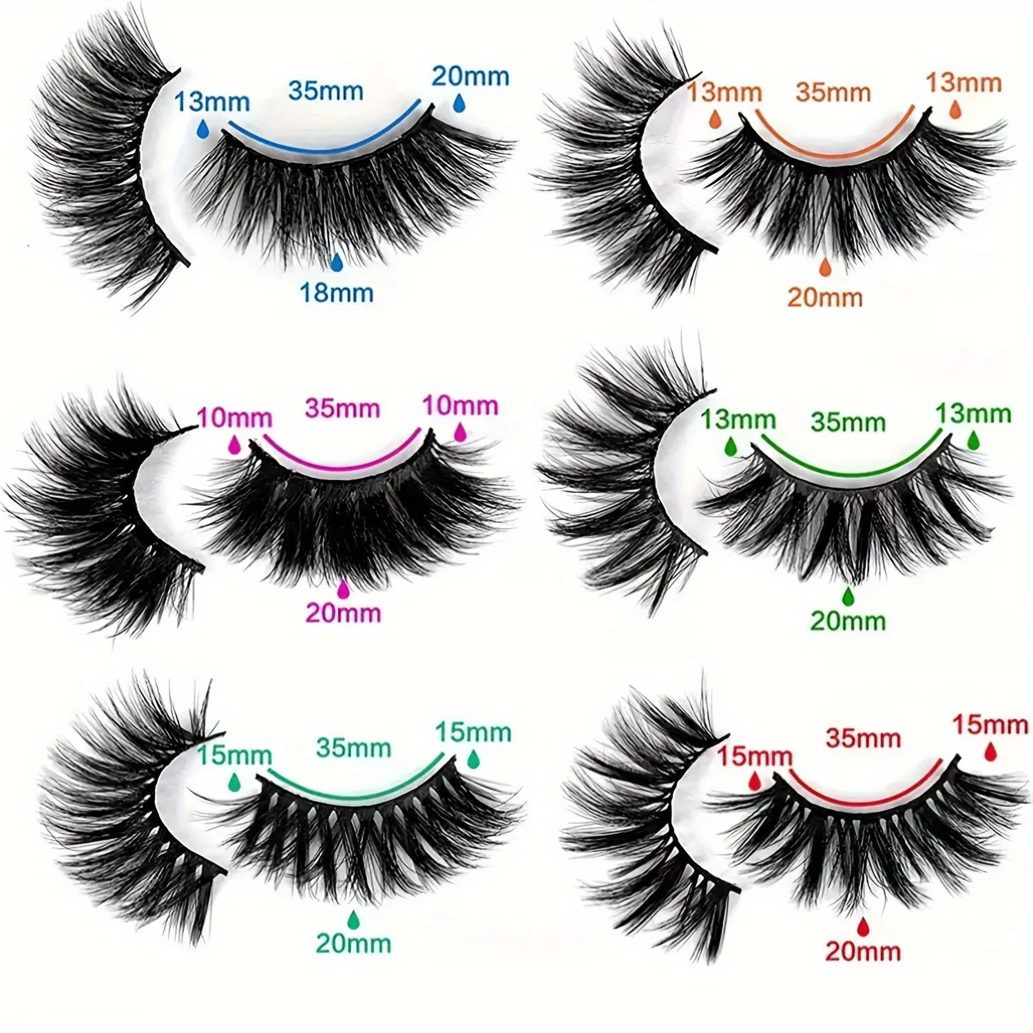 30 pairs of thick three-dimensional eyelashes, 20MM single pair of three-dimensional multi-layer eyelashes