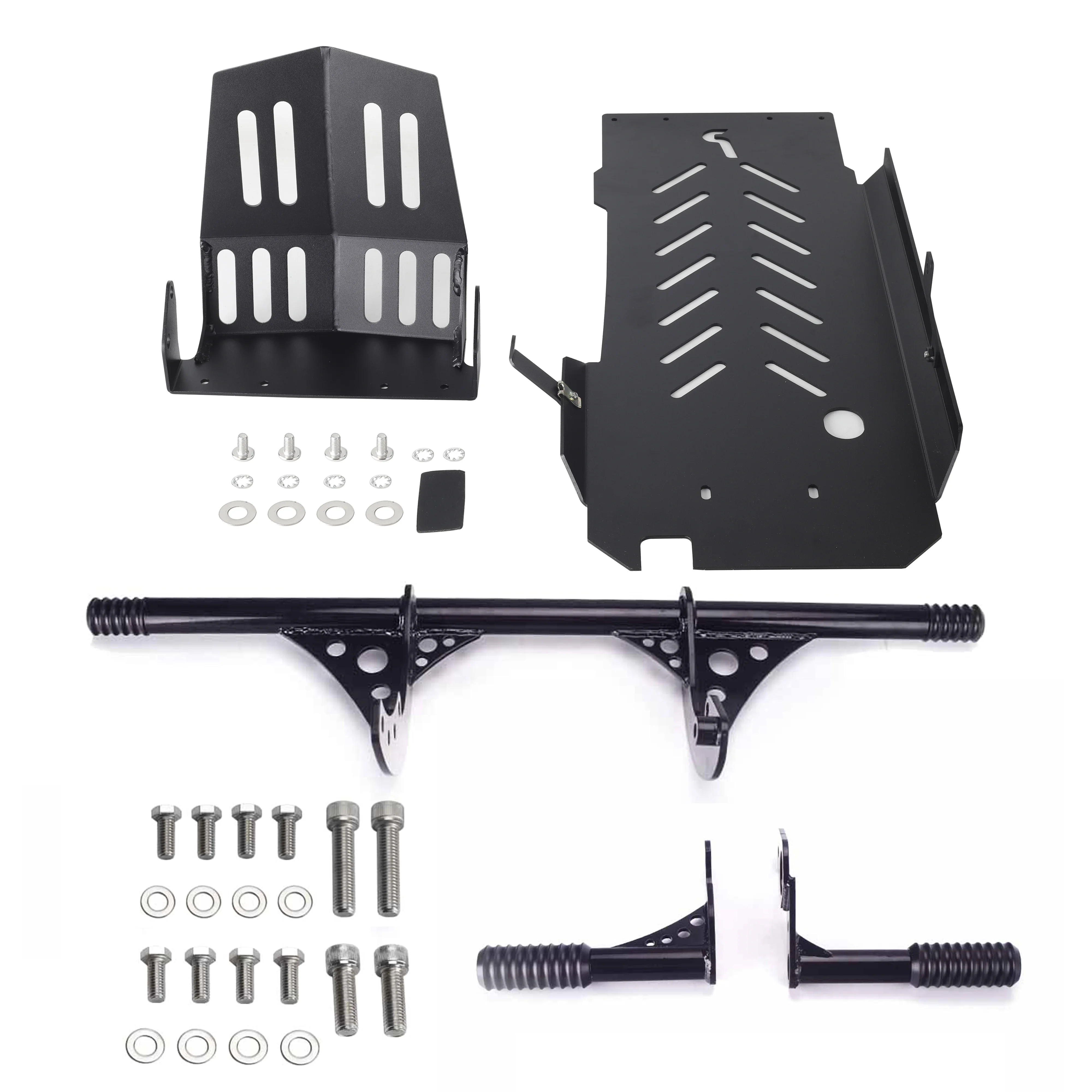 Heavy-Duty Skid Plate with Crash Bar Protection for Harley Softail FXBB FXLR FXLRS FXLRST 2018-2023