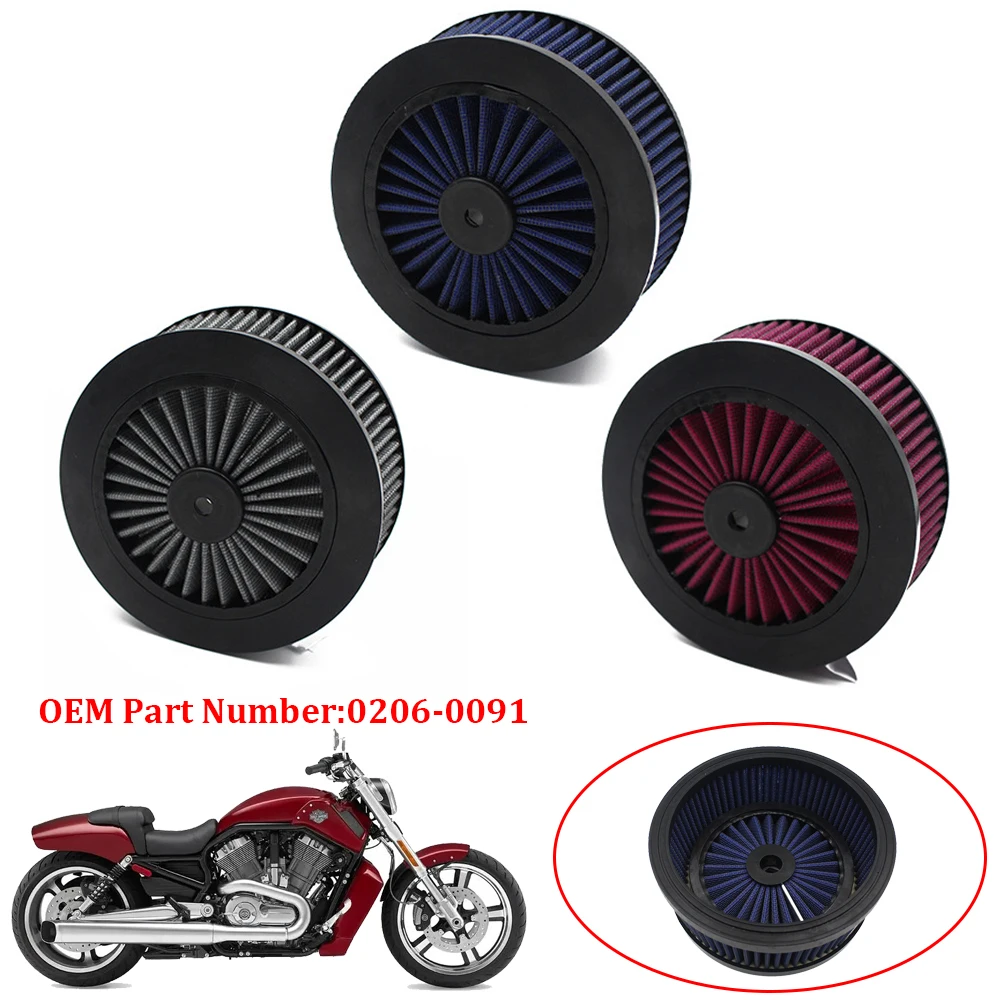 

Motorcycle High Flow Air Filter Intake Cleaner Element For Harley ﻿﻿Dyna FXDLS Softail Touring 0206-0091