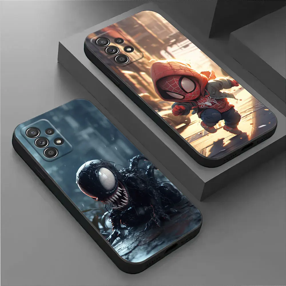 Phone Case For Samsung Galaxy A17 A57 A37 A07 A55 A54 A34 A35 A25 A15 A56 A36 A26 A16 A06 Back Cover Marvel Baby Avengers Shell