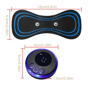 Sie haben einen Puls -Halsklebermassage, zervikale Massage, Rückenpflaster, Muskelstimulator, Schmerzlinderungskissen, Dutzende -Tragen, 8 Modi 10 Hauptverkaufssalbe für Dolores Muscle - №3