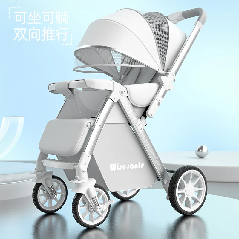 

Baby Strollers High Landscape Lightweight Foldable Two-way Baby Strollers Children's Strollers Walking Equipment Carts