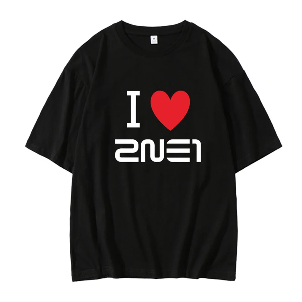 KPOP 2NE1 2024 Fan Meeting Clothes WELCOME BACK Concert Cotton Short-Sleeved Loose T-shirt Park Bom CL Park Sandara Fans Gift