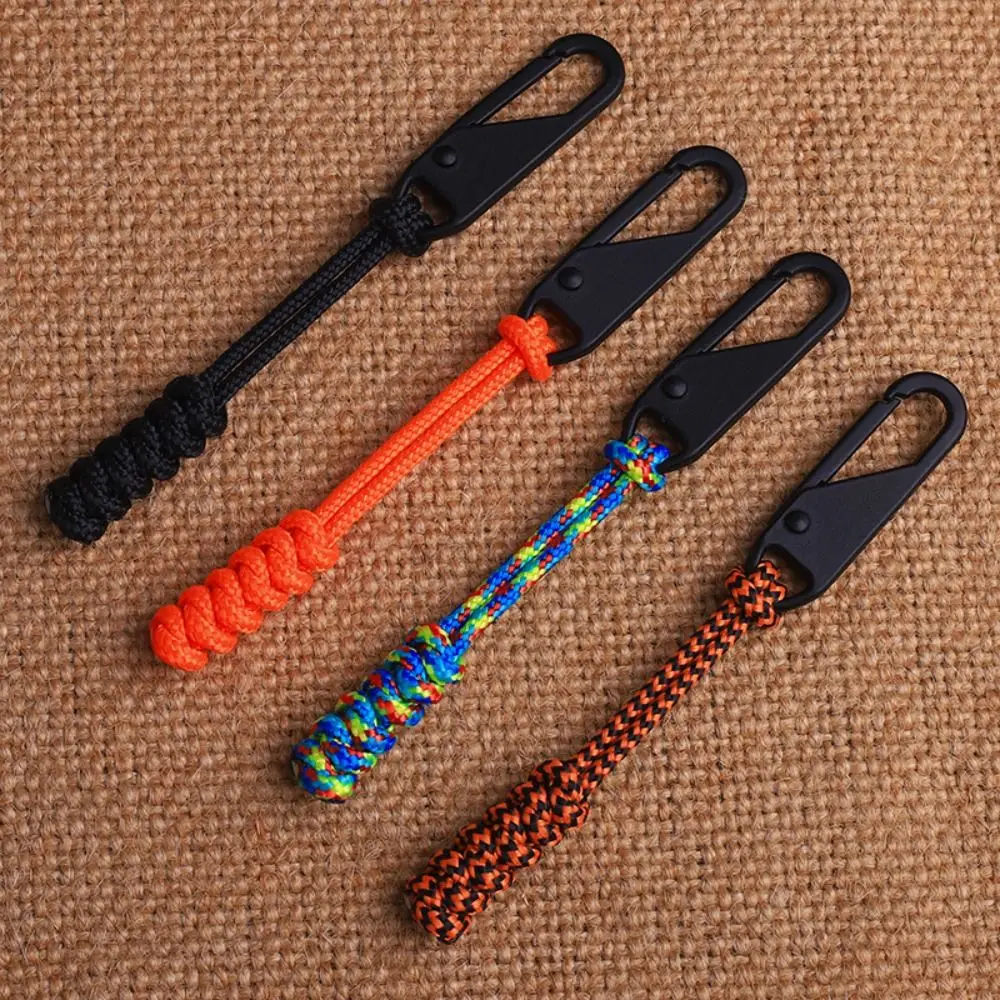 

Creative Detachable Zipper Sliders Durable Umbrella Rope Woven Zipper Pull Head Wear-resistant Pull Rope Outdoor