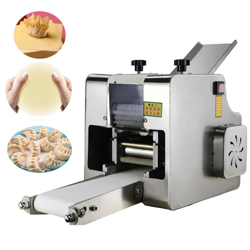 2024 110V/220VImitation Handwork Dumpling Wrapper Machine Dough Rolling Pasta Maker  Automatic Commercial Stainless Noodle Maker