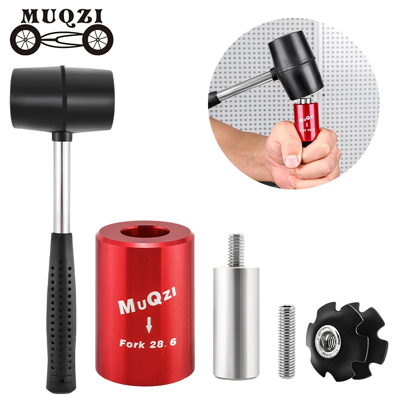 MUQZI Fork Star Nut Install Tool MTB Road Bike Headset Fork Steerer Driver Press Fit Tool For 1 1/8