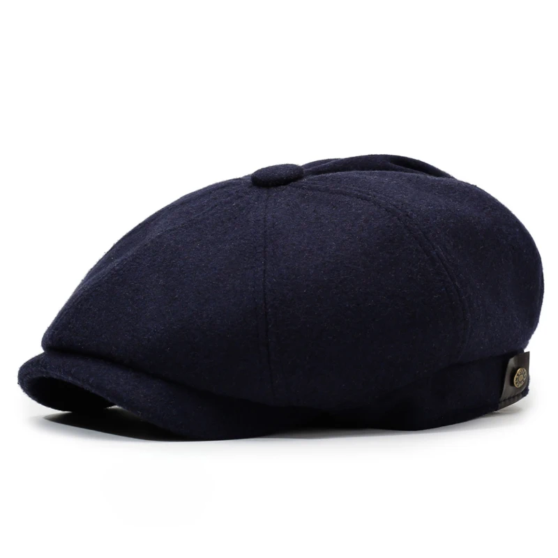 Neue Herbst/Winter Japanisch-Britische Achteckige Newsboy-Mütze – Unisex Retro Vielseitige Baskenmütze für Outdoor-Aktivitäten – Detail 6