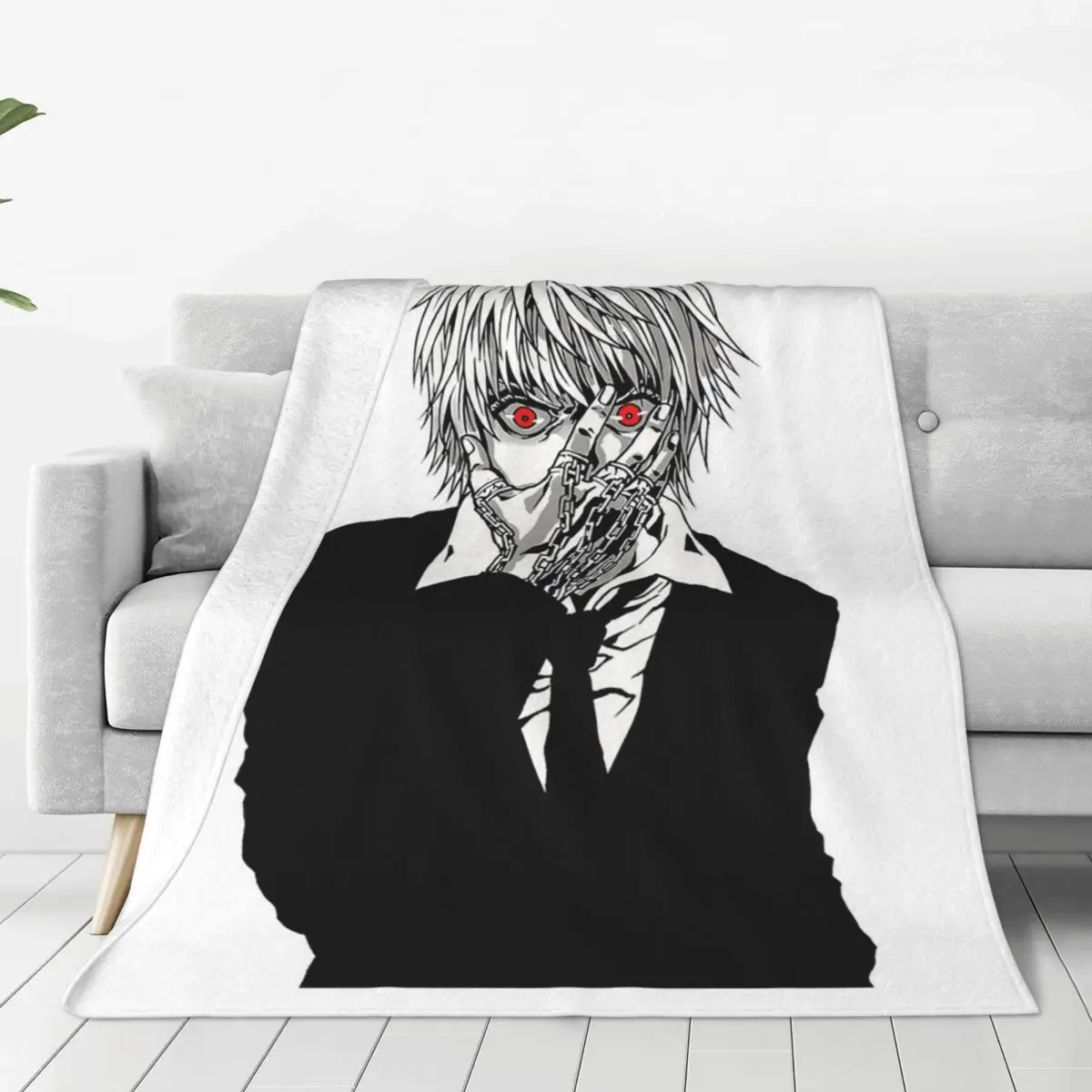 Tokyo Ghoul Anime Blankets Soft Warm Flannel Throw Blanket Cover for Bed Living room Picnic Travel Home Sofa