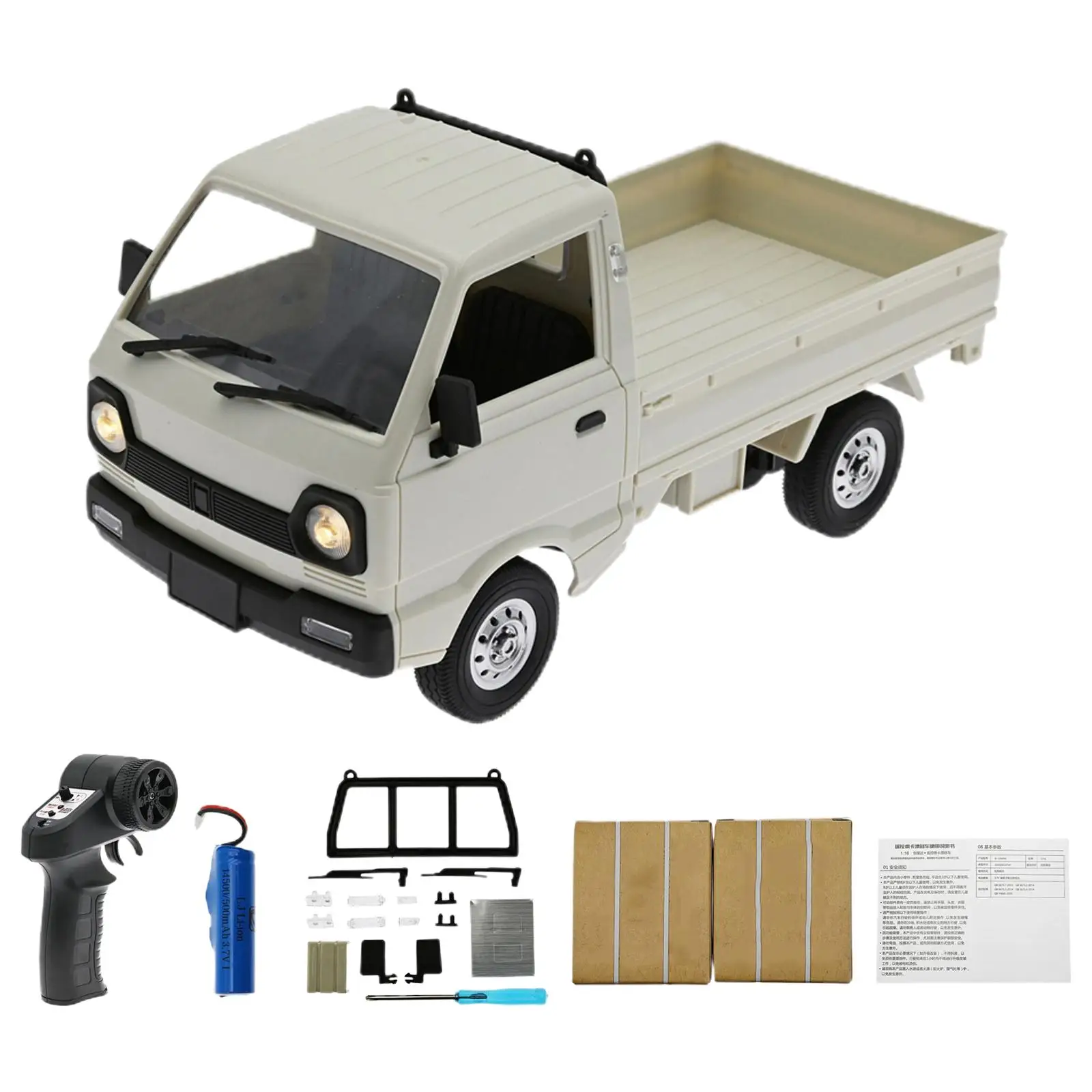 RC Car Collection Control Transmitter Big Dump Electric 2WD LED Light Mini Cars Van Vehicle for Toddlers Children Kids