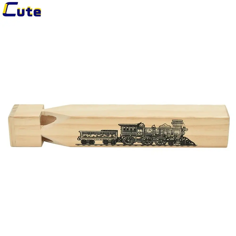 2016 New Cute Wooden Musical Train Whistle Musical Toy Funny Gift Toys for Kids Children Wholesale 1Pcs