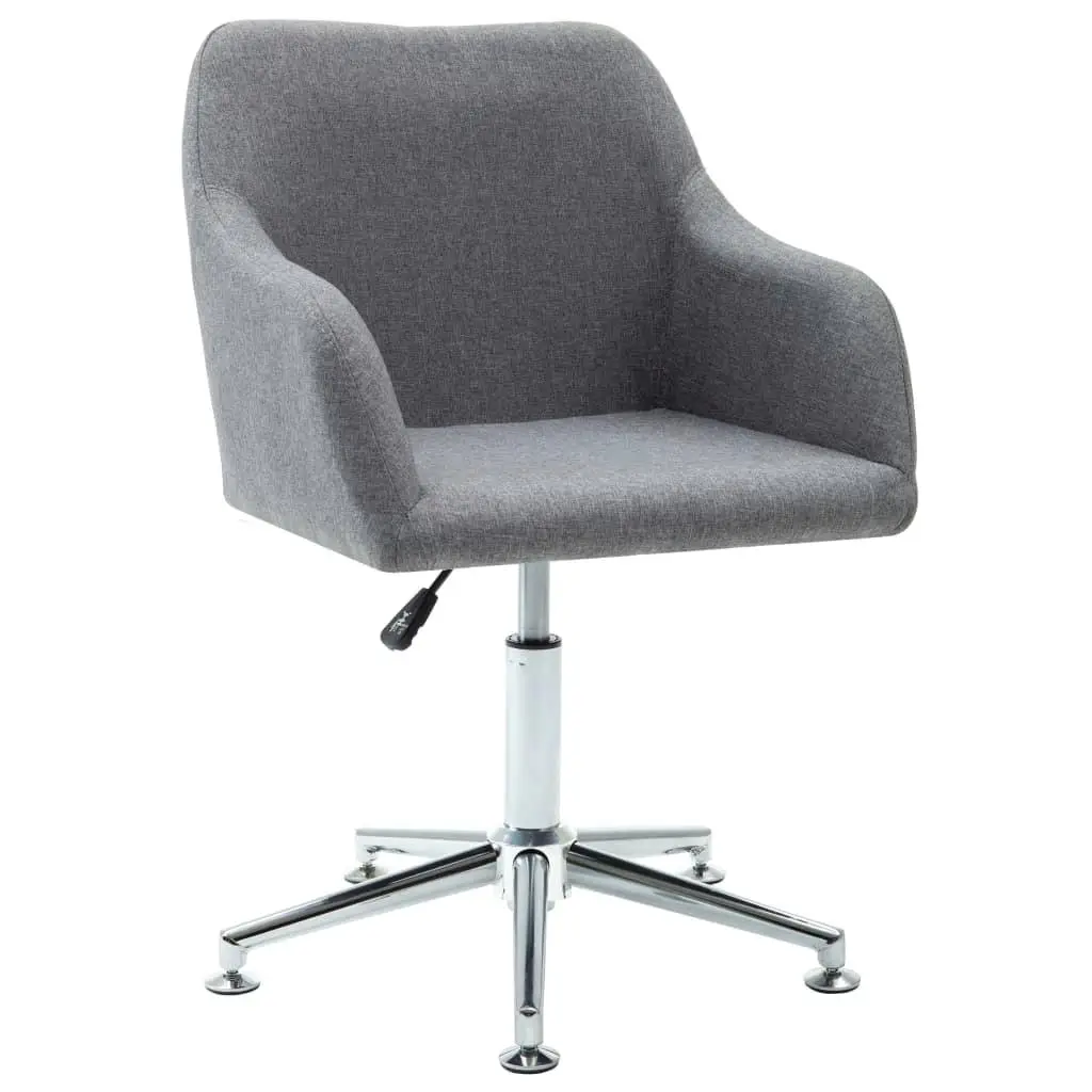 Light Gray Swivel Dining Chair - Stylish Fabric Upholstered for SEAT Modern Interiors