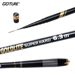 Goture 46T Carbon Fiber Telescopic Carp Fishing Rod 3M 3.6M 4.5M 5.4M 6.3M 7.2M UltraLight Feeder Tenkara Fly Rod Travel Fishing
