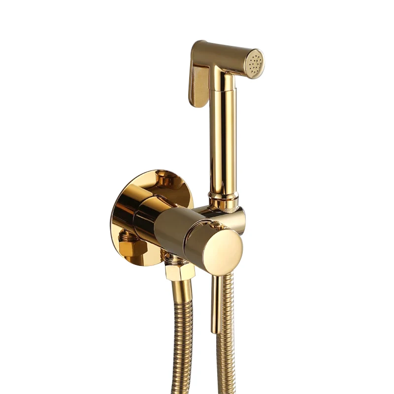 VGX Messing Bidet Kraan Set Handheld Ducha Higienica Warm Koud Wc Kraan Vrouwen Wasmachine Badkamer Shattaf Sproeier Hygiënische Douche